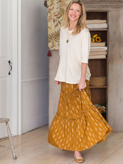 Sasha Skirt in Gold by April Cornell