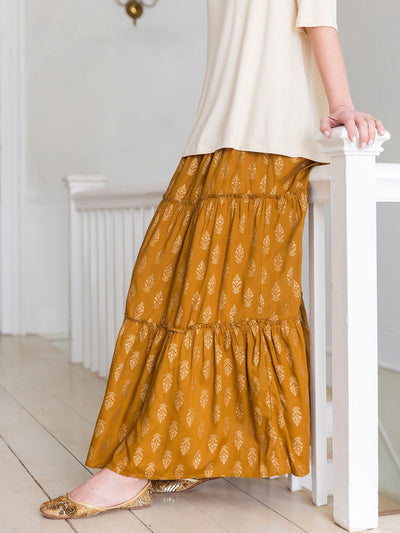 Sasha Skirt in Gold by April Cornell