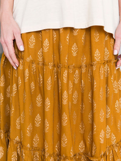 Sasha Skirt in Gold | April Cornell - SOLD OUT