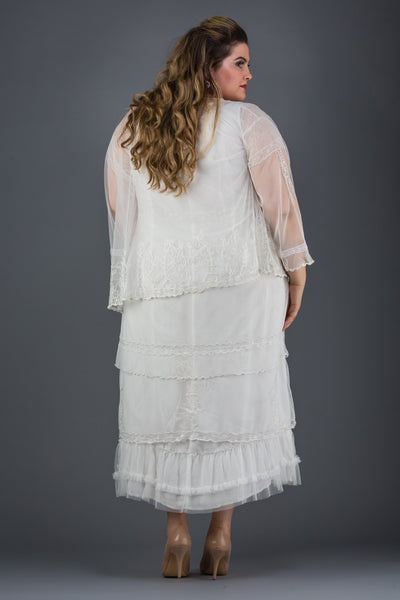 Plus Size Mary Darling Dress in Ivory by Nataya