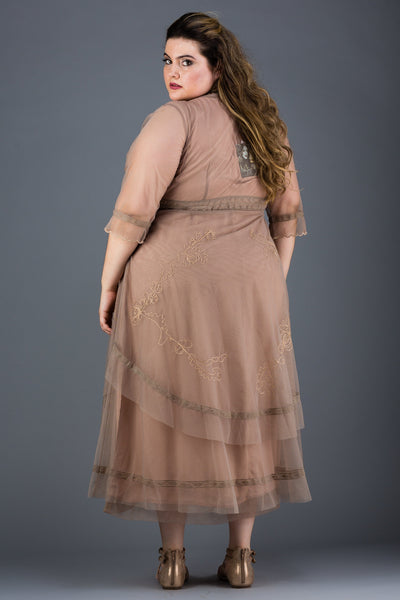Plus Size Mary Darling Dress in Sand by Nataya