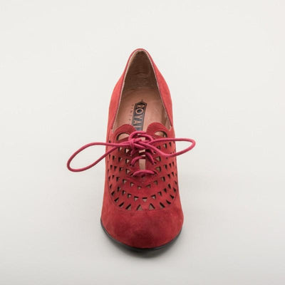 Alice Retro Cutout Oxfords in Carnelian by Royal Vintage Shoes