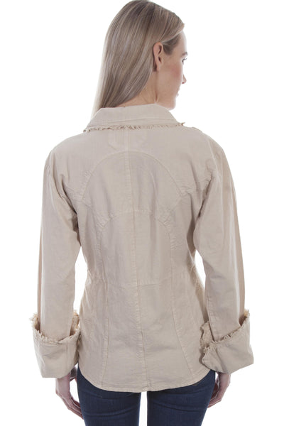Maine Blouse in Khaki by Scully Leather