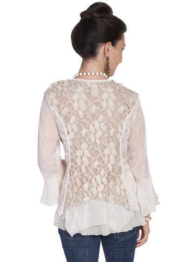 Cymbeline Blouse in Natural by Scully Leather