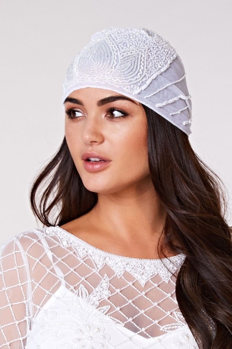 Gatsby Style Cap in White