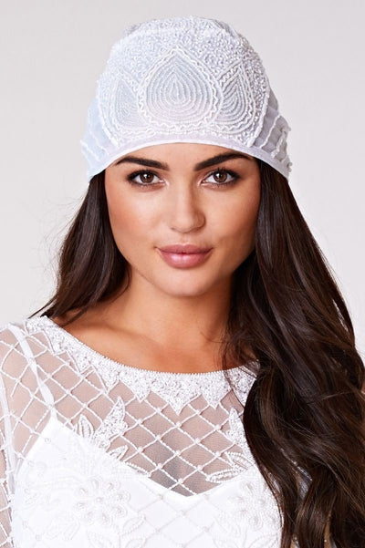 Gatsby Style Cap in White