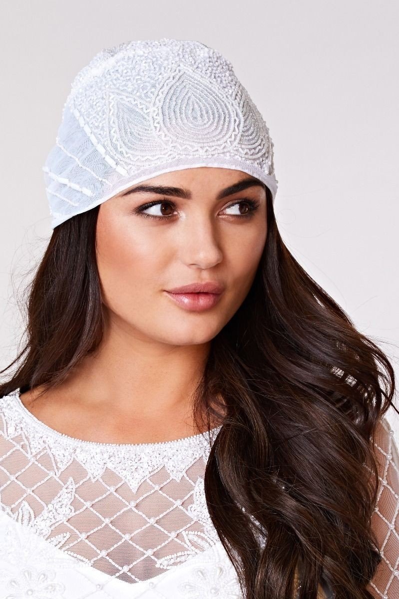 Gatsby Style Cap in White