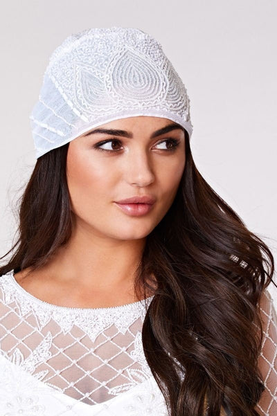 Gatsby Style Cap in White