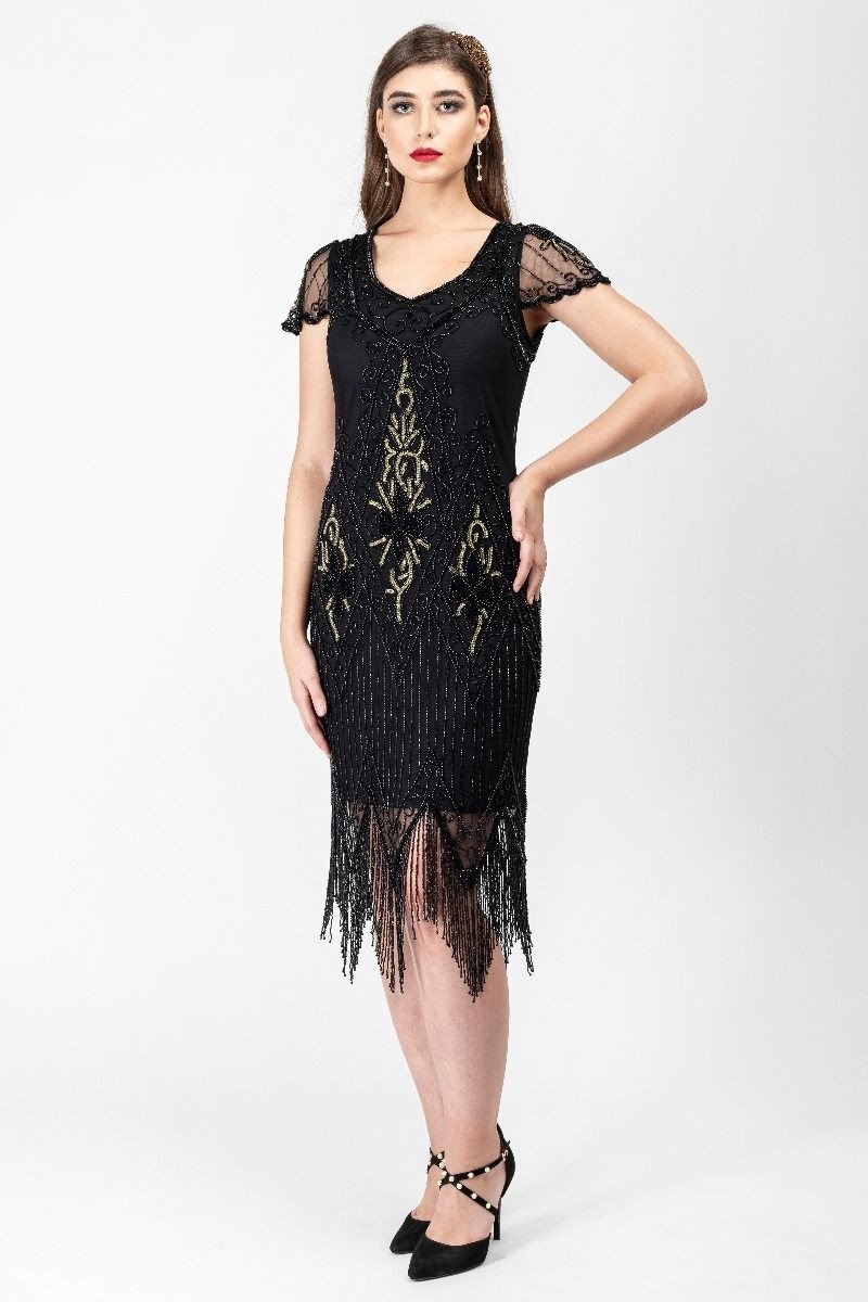 Marlene Dress in Black by Tilda Knopf