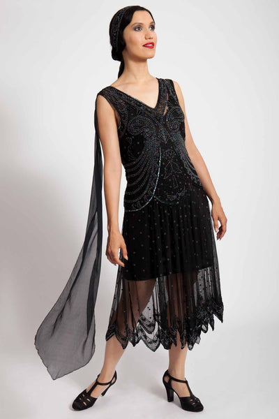 Amelia Dress in Black by Tilda Knopf
