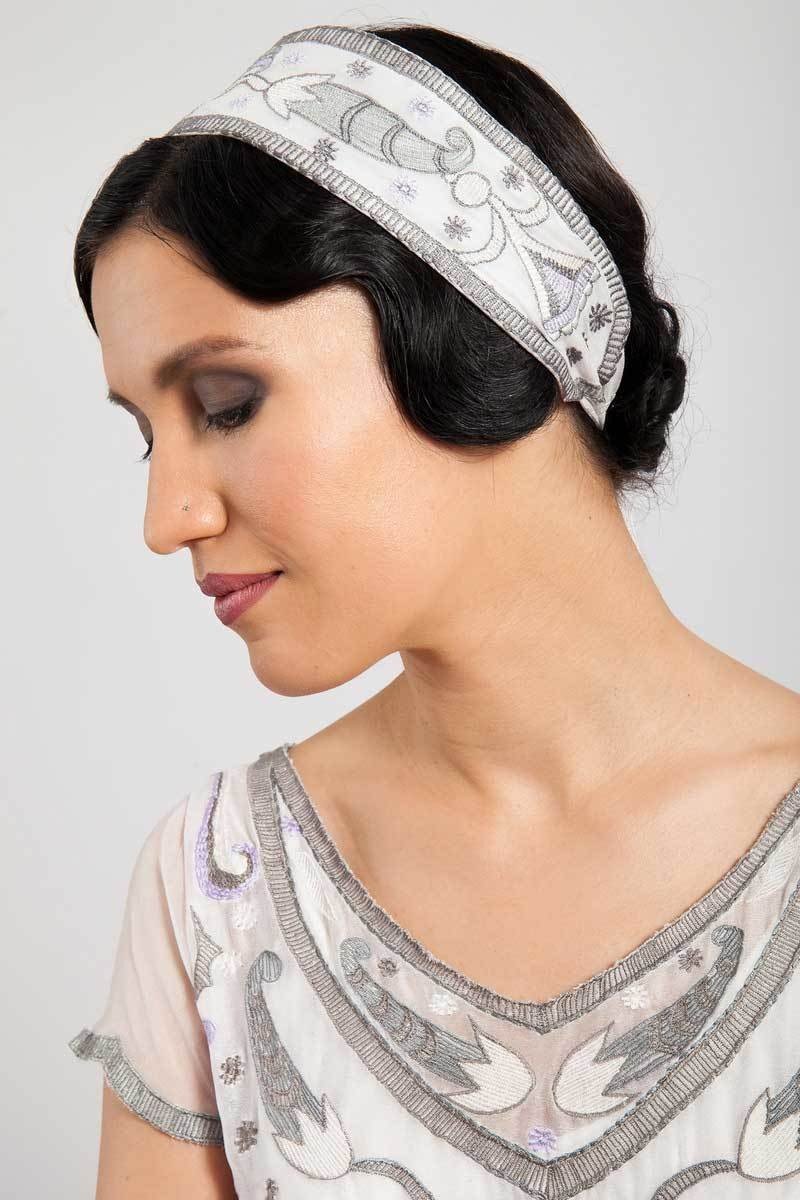 Cosette Headpiece in White by Tilda Knop