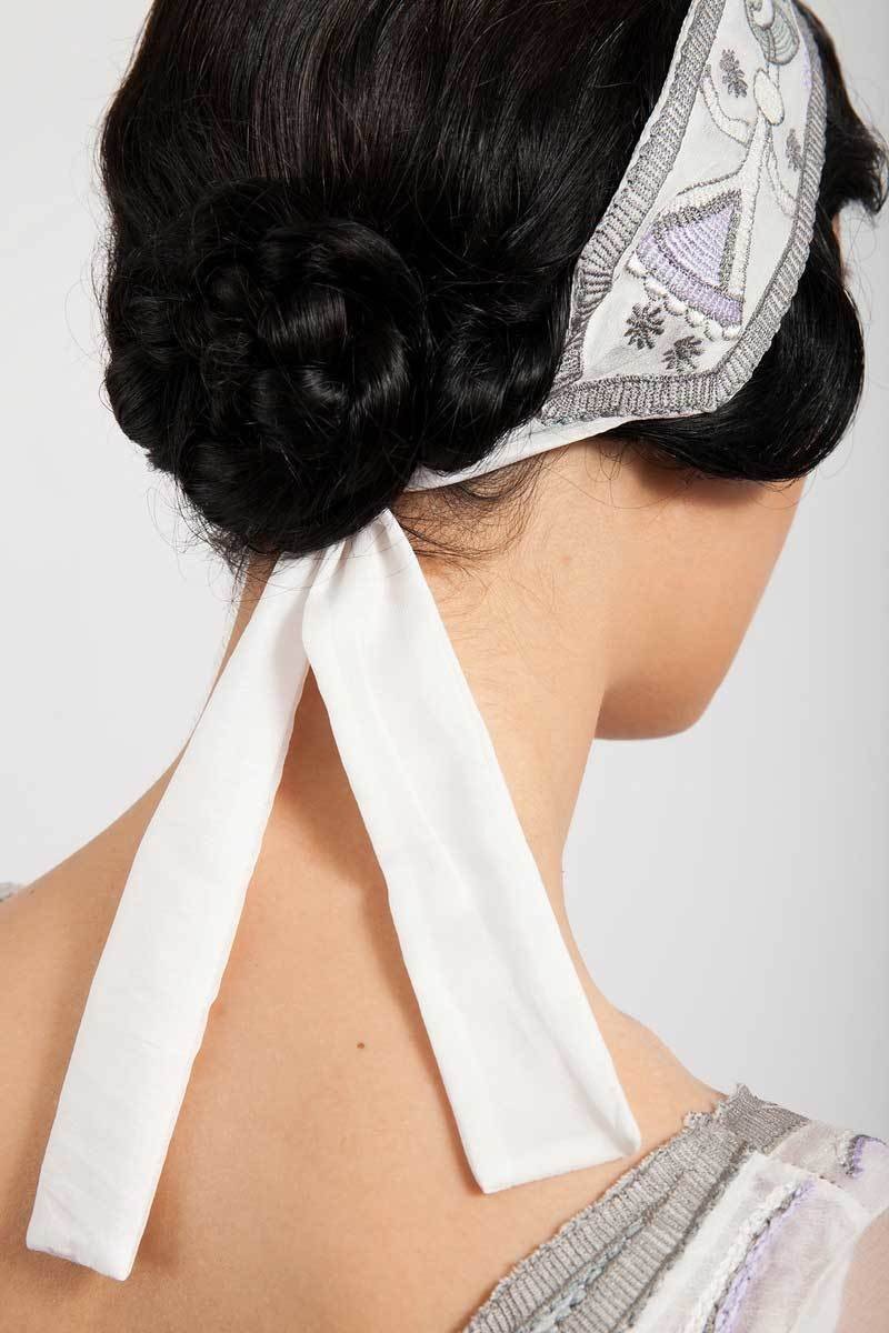 Cosette Headpiece in White by Tilda Knop