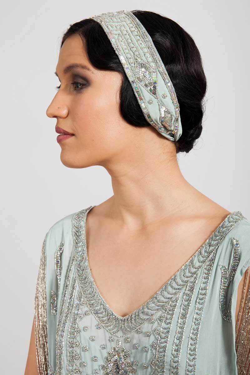 Paige Hairpiece in Mint by Tilda Knopf