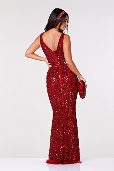 Romy Gatsby Style Gown in Red