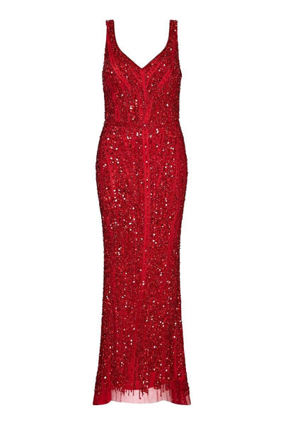 Romy Gatsby Style Gown in Red