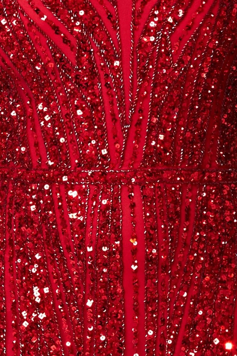 Romy Gatsby Style Gown in Red
