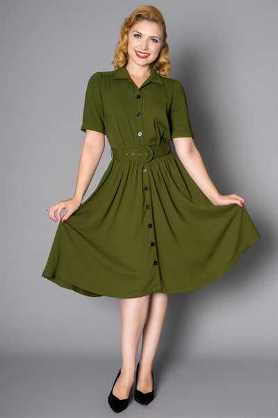 Gloria Dress in Green  - SOLD OUT
