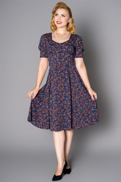 Paisley Dress in Navy - SOLD OUT