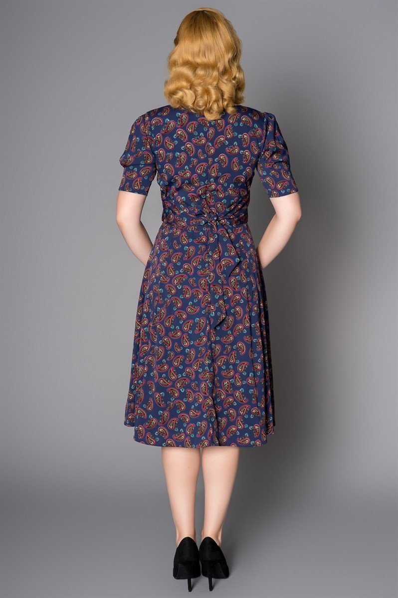 Paisley Dress in Navy - SOLD OUT