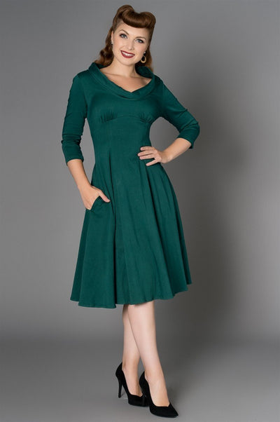 The Dandridge Dress in Green by Sheen Clothing