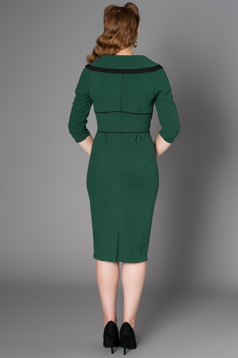 Bettie Dress in Green  - SOLD OUT