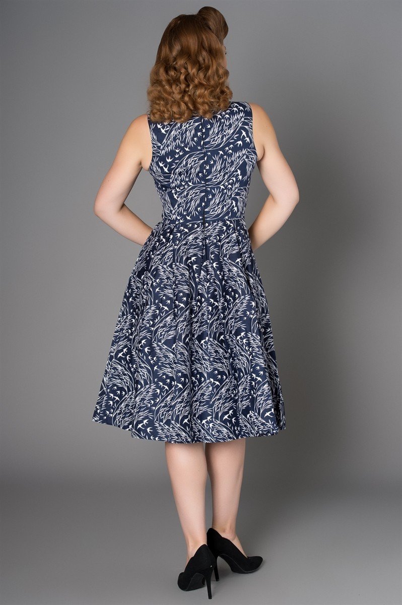 Birdie Dress in Navy by Sheen Clothing