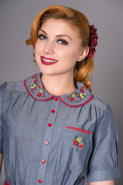 Pollyanna Dress in Blue by Sheen Clothing