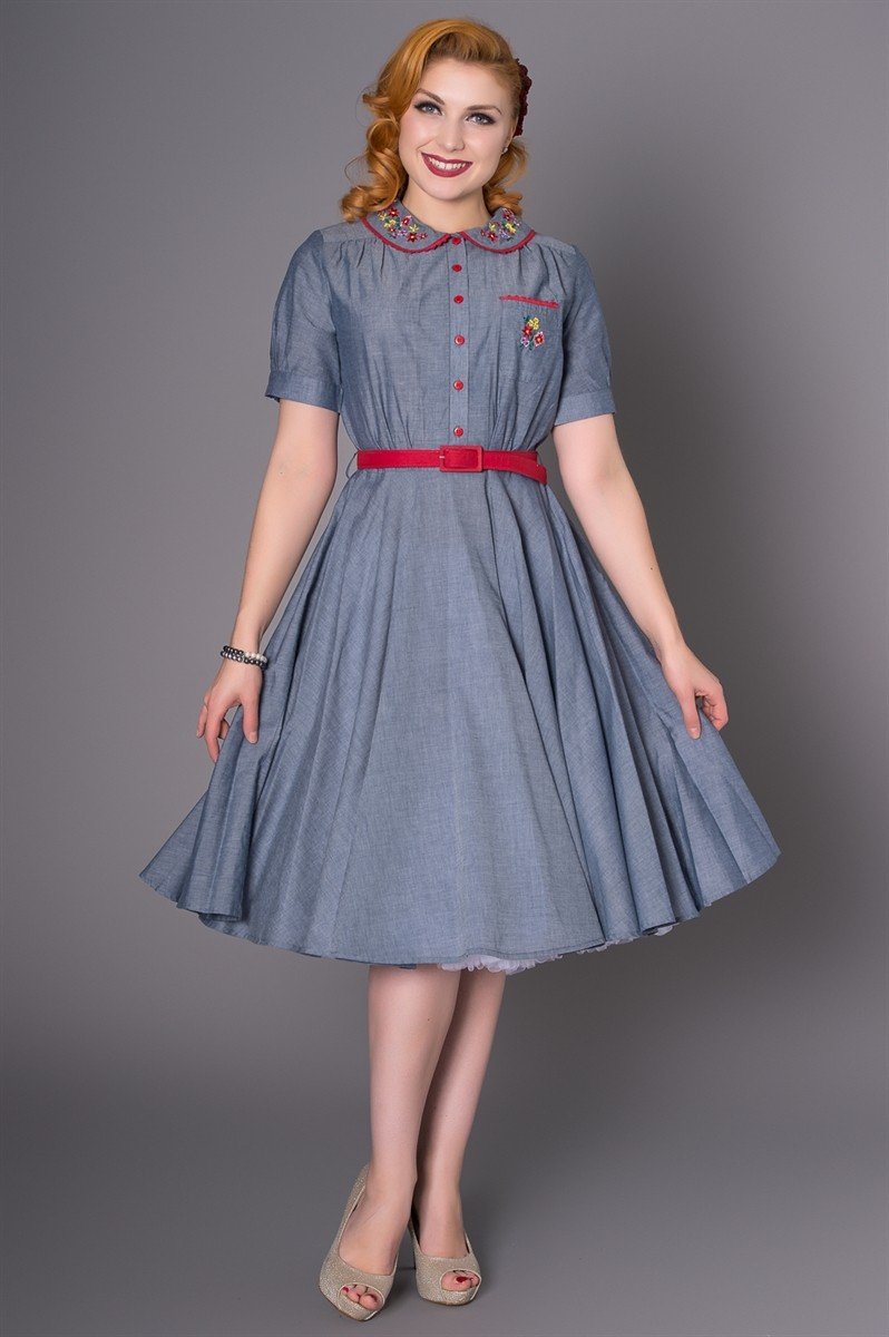 Pollyanna Dress in Blue by Sheen Clothing