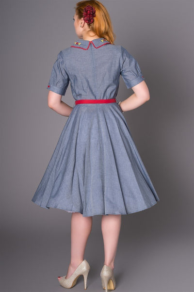 Pollyanna Dress in Blue by Sheen Clothing