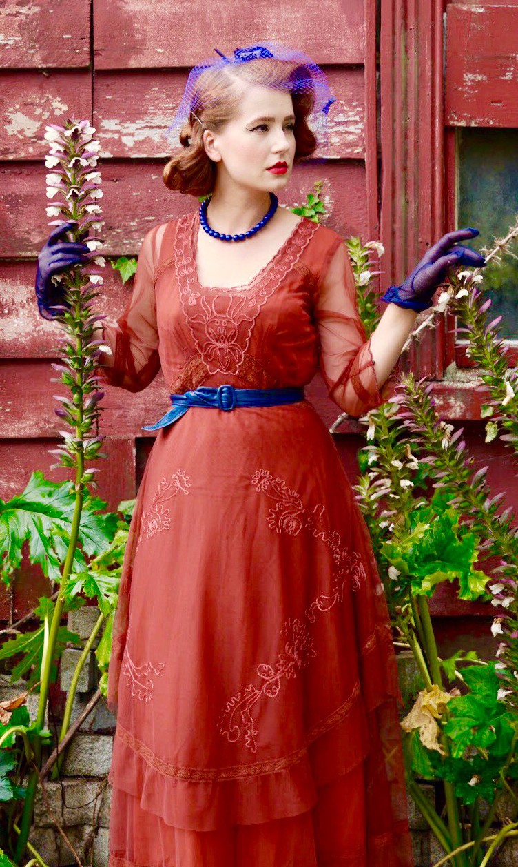 Mary Darling CL-163 Dress in Paprika by Nataya XL / Red Mary Darling CL-163 Dress in Paprika by Nataya XL / Red