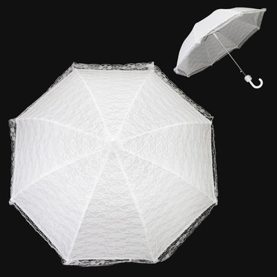 Vintage Inspired Bridal Parasol in White
