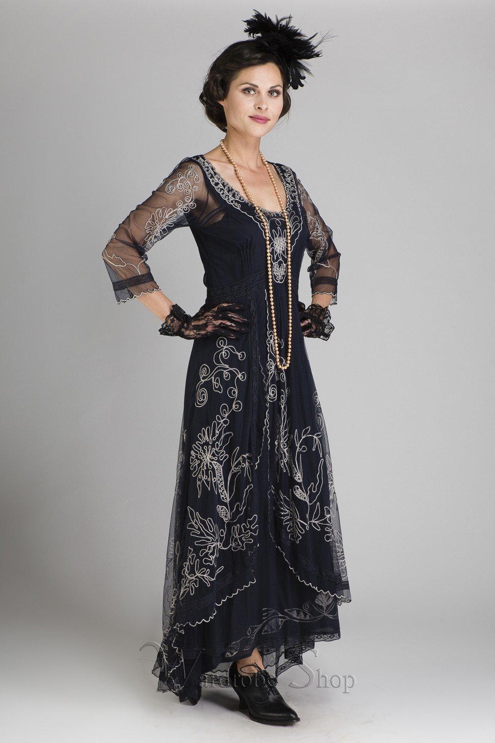 Victorian Dress in Sapphire