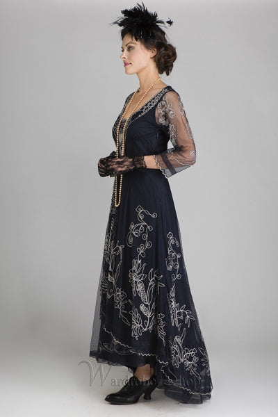 Victorian Dress in Sapphire