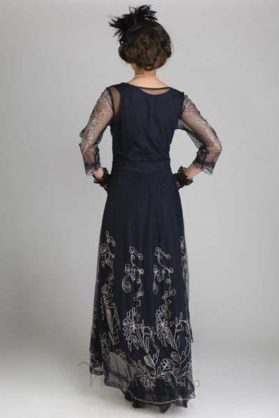 Victorian Dress in Sapphire