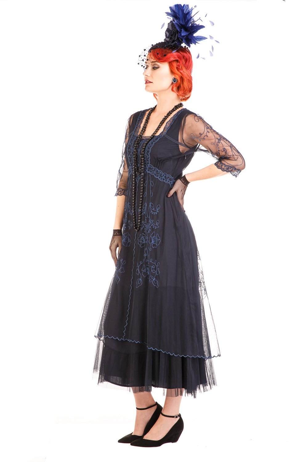 Victorian Dress in Sapphire
