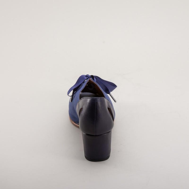 Daphne Retro Wedge Sandals in Navy by Royal Vintage Shoes