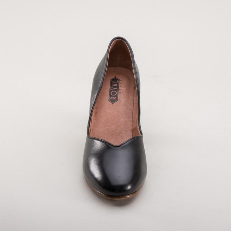 Marilyn 1940s Pumps in Black by Royal Vintage Shoes