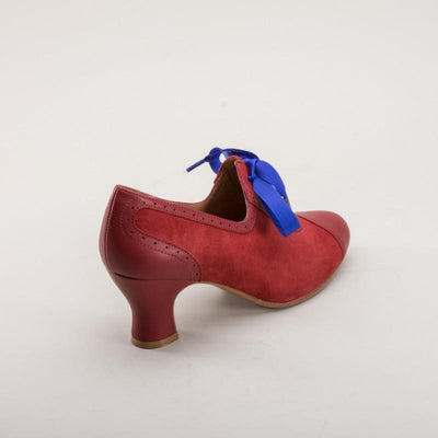 Poppy Retro Oxfords in Red by Royal Vintage Shoes