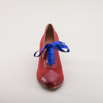 Poppy Retro Oxfords in Red by Royal Vintage Shoes
