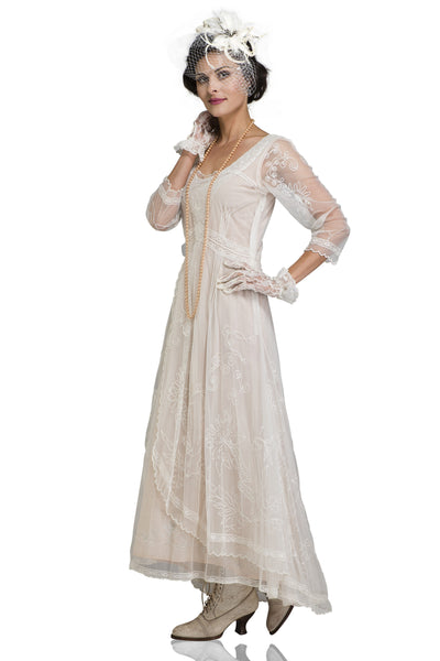 Victorian Wedding Dress in Ivory