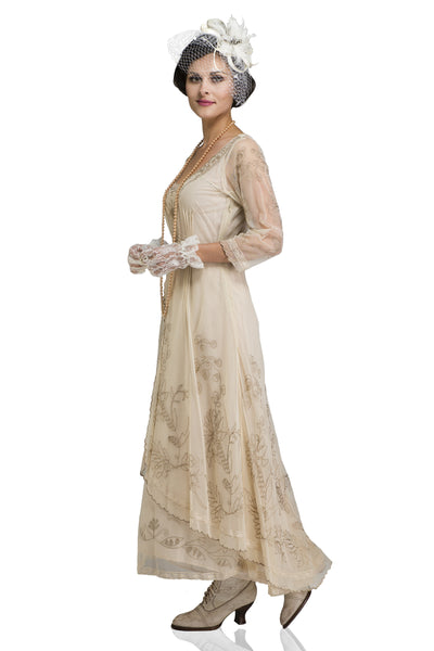 Downton Abbey Tea Party Gown 40163 in Pearl by Nataya
