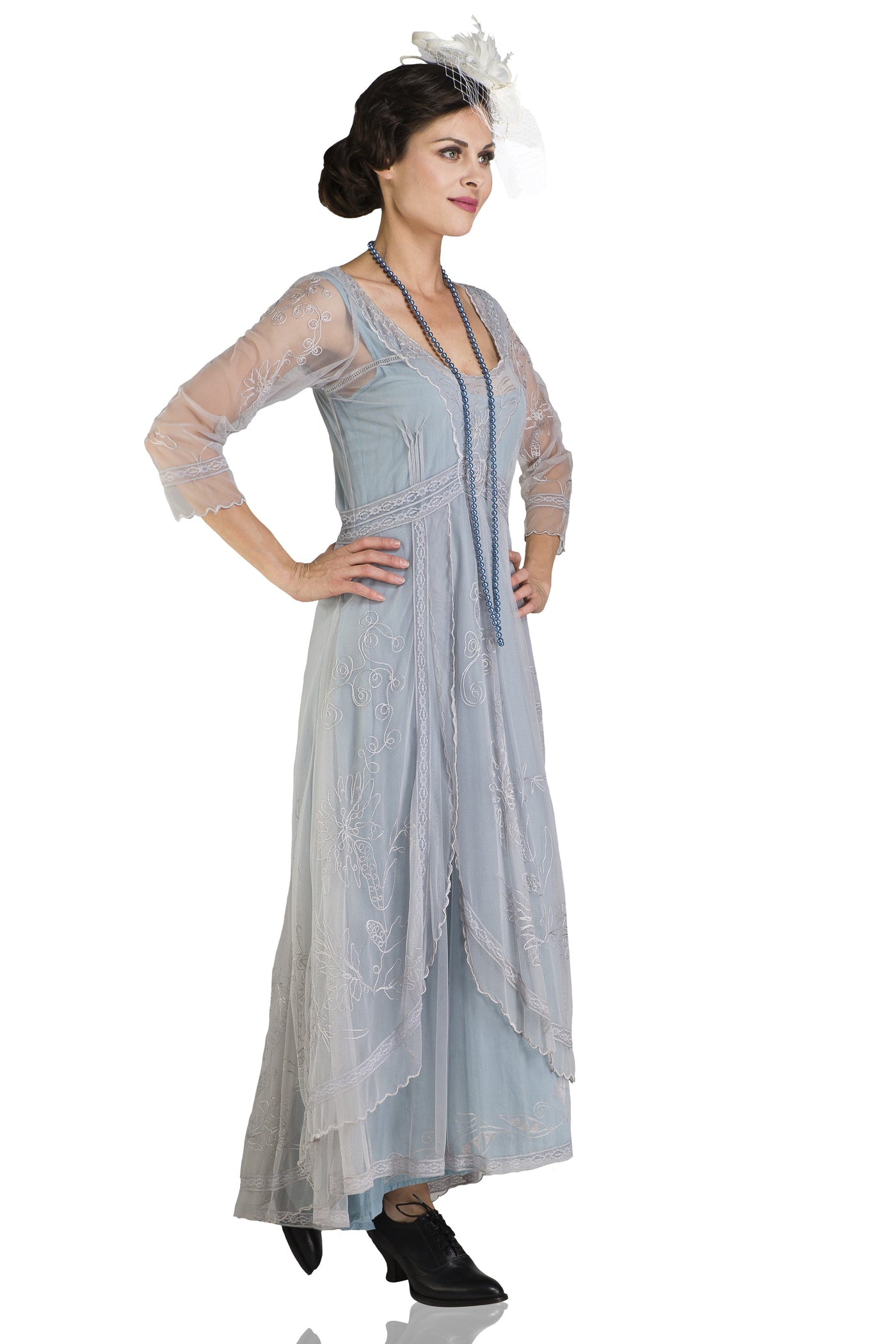 Downton Abbey Tea Party Gown 40163 in Sunrise by Nataya