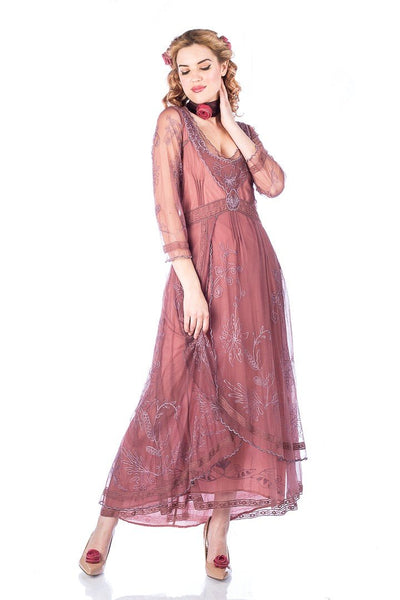 Victorian Dress in Mauve