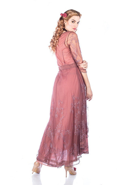 Downton Abbey Tea Party Gown 40163 in Mauve by Nataya