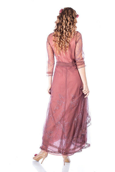 Downton Abbey Tea Party Gown 40163 in Mauve by Nataya