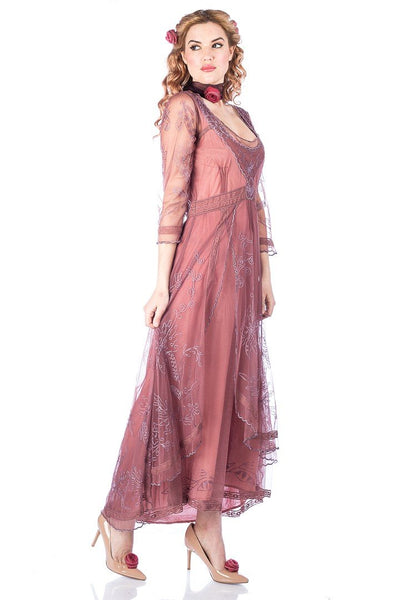 Downton Abbey Tea Party Gown 40163 in Mauve by Nataya