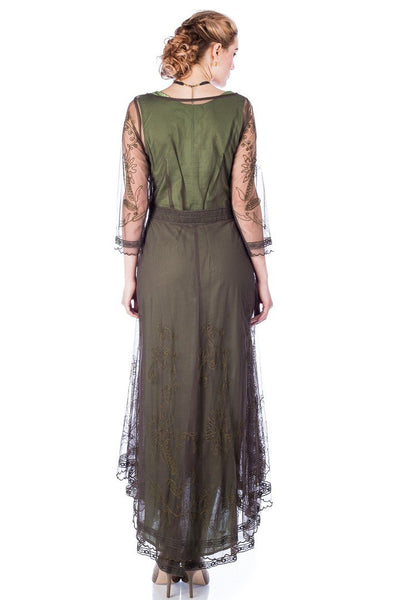 Victorian Dress in Emerald