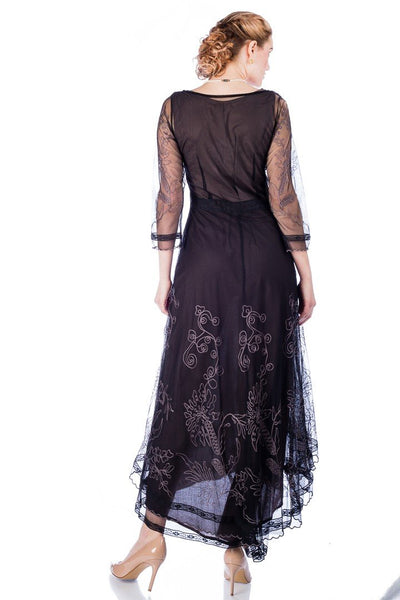 Victorian Dress in Black/Coco