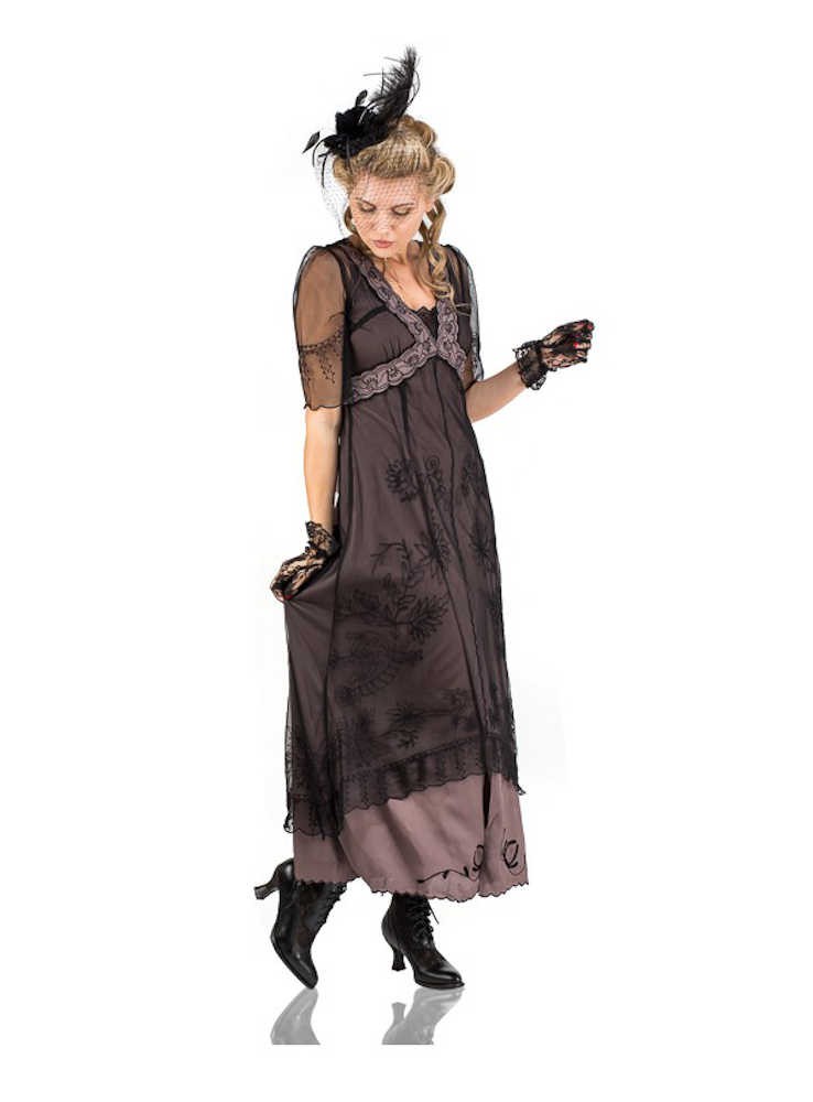 Nataya 40007 Titanic Dress in Black/Coco