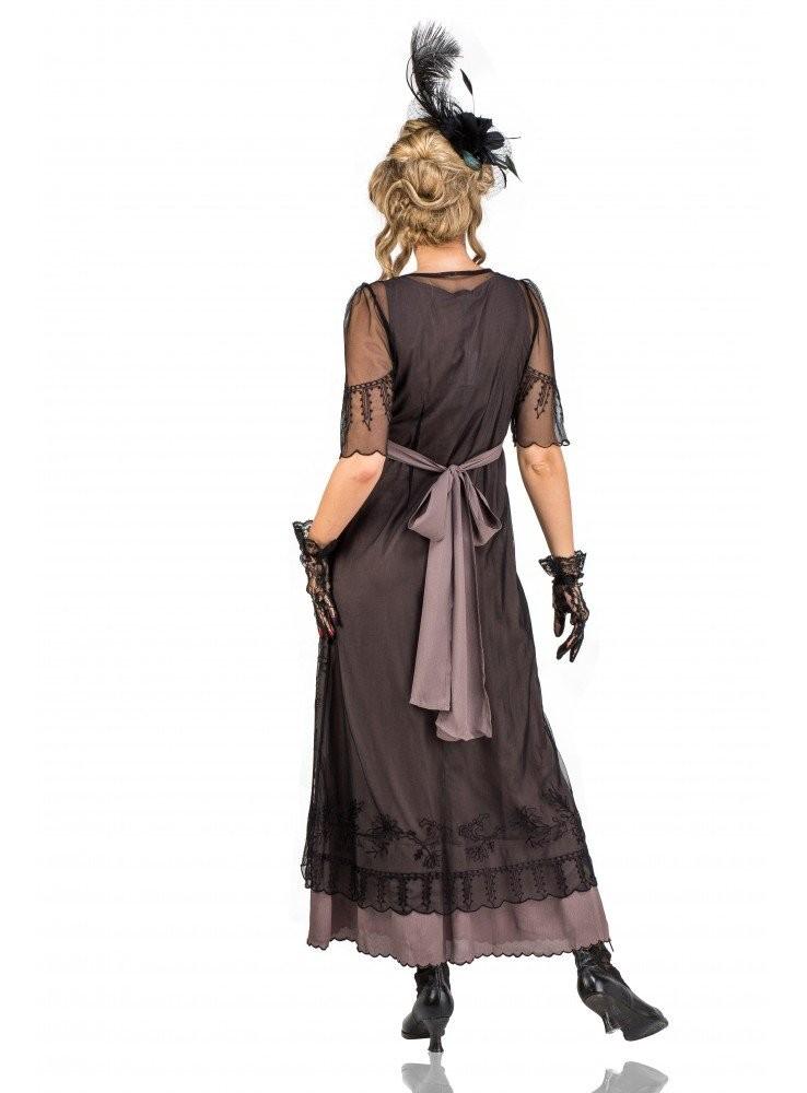 New Vintage Titanic Tea Party Dress in Black-Coco by Nataya